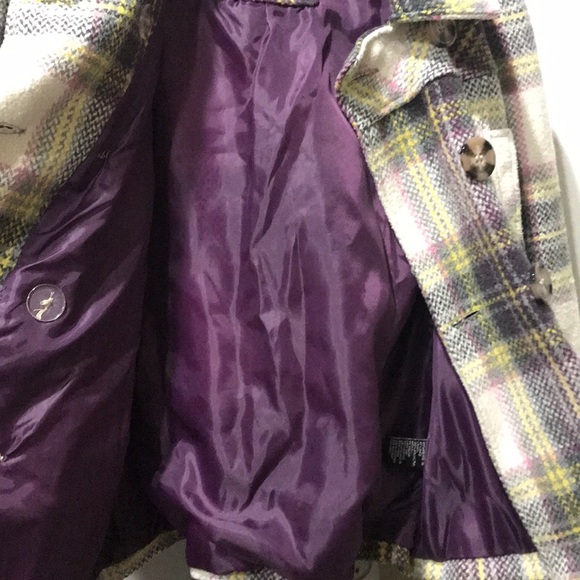 Multi Colored Short Pea Coat - Picture 5 of 5